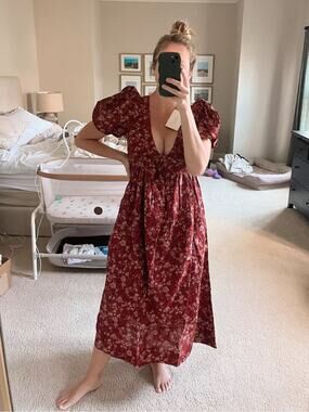 THE GREAT. The Gallery Dress Spice Mesa Foral XS